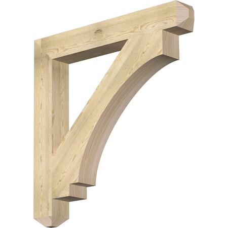 Ekena Millwork Imperial Craftsman Rough Sawn Bracket, Douglas Fir, 6"W x 46"D x 46"H BKT06X46X46IMP04RDF